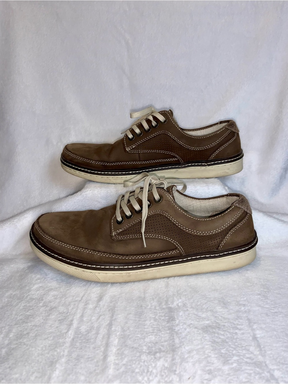 G.H. Bass & Co. Tom Men's Brown Leather Casual Shoes Sneakers Size 7M